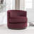 Arabella Upholstered Fabric Swivel Solid Wood Barrel Chair-1159568497