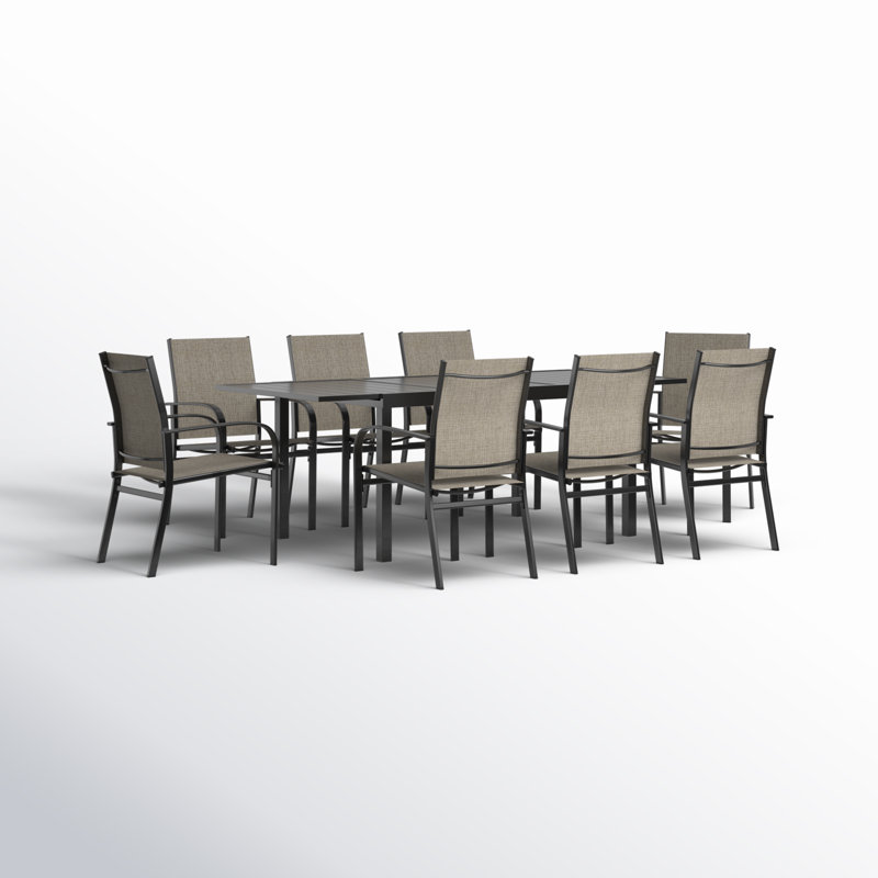 Emy Rectangular 8 - Person 84" Long Dining Set