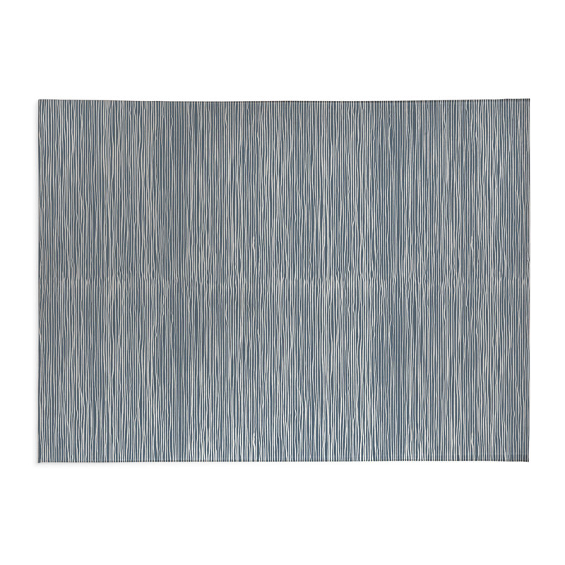Tapis de cuisine antidérapant léger Tess, Bleu, Rectangle 4pi x 6 pi