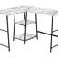 Bureau d'ordinateur, bureau personnel, coin, tablettes de rangement, forme en L, travail, ordinateur portable, métal-2094232272