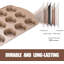 Nonstick Muffin & Cupcake Pan Set (2 Pack) - 12 Cup Regular + 24 Cup Mini Muffin Tins