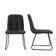 Genowefa Mid-Century Dining Table Set, Kitchen Home Table with Dining Chairs(1Table 6Chairs)