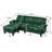 Marchel Upholstered L-Shaped Sectional with Ottoman Reversible-2102501043