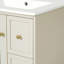 Ensemble de meuble-lavabo mural 24 po pour petit espace, armoire de salle de bain avec lavabo en céramique, 2 tiroirs et 1 porte à fermeture en douceur-309148799