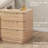 Modern Nightstand with Charging Station, 3 Drawer End Table with USB Ports & Power Outlets, Bedside Table with Gold Handles, Large Storage for Bedroom-75137012