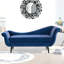 Chaise longue avec accoudoirs à volutes