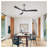 62" Modern 3-Blade Ceiling Fan with Light, Brushed Nickel DC Motor Indoor Fan with Remote Control, Reversible Solid Wood Blades for Living Room Bedroom-429775463-429775469