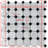 12" x 12" Marble Octagon and dot Mosaic Wall & Floor Tile