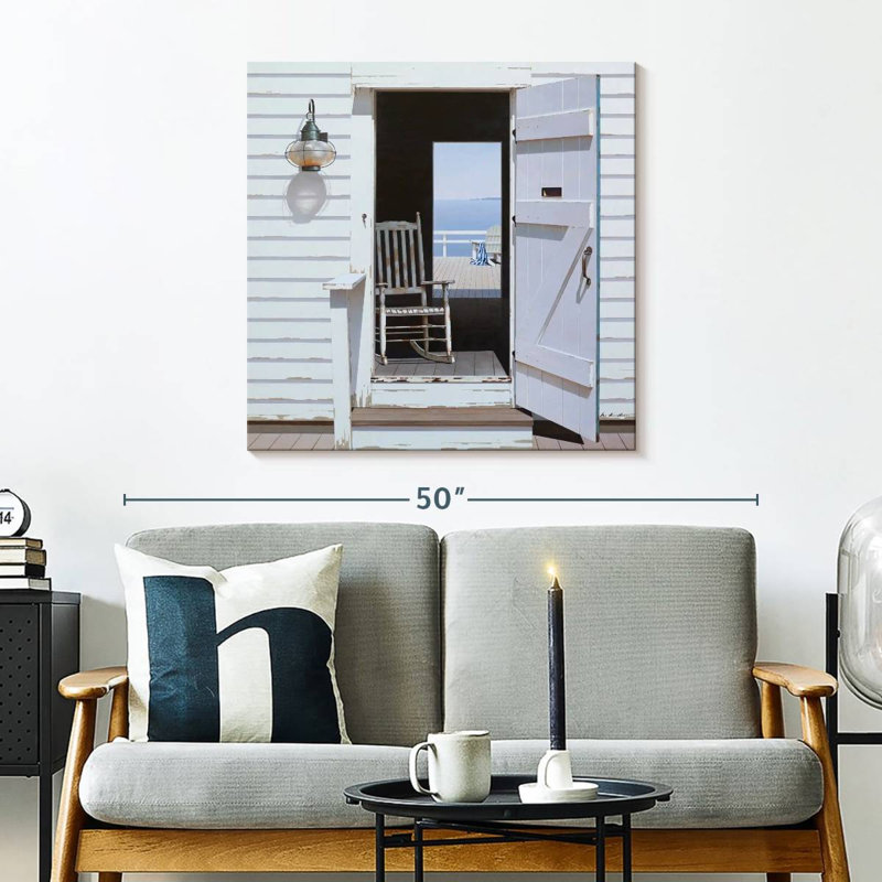 Façade de maison de plage Lilie White, H 30 po x l 30 po