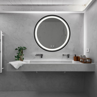Miroir de maquillage pour salle de bain à haute luminosité