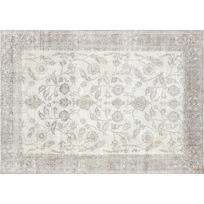 One-of-a-Kind 6'5" X 9'2" 1960s Wool Area Rug in