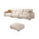 Minimalist modern in-line sofa set