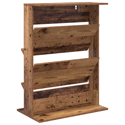 Wood Free Standing Magazine Rack