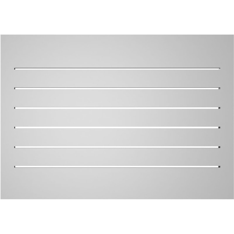 Évent à pignon fonctionnel en uréthane rectangulaire à fixation en surface, brun clair apprêté, H 24 po x l 34 po x P 1,5 po