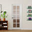 Intérieur Porte en verre givré à 10 panneaux avec porte à garde-manger pré-montée à panneau de base solide avec bande à assemblage rapide-124324008-124324010