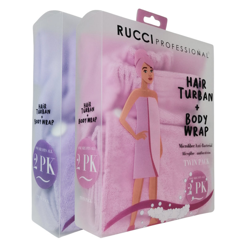 Ensemble de serviettes de bain 2 pièces, Mauve
