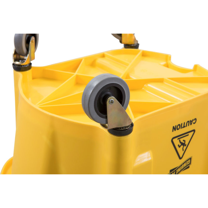 Seau / essoreuse Splash Guard en jaune et noir