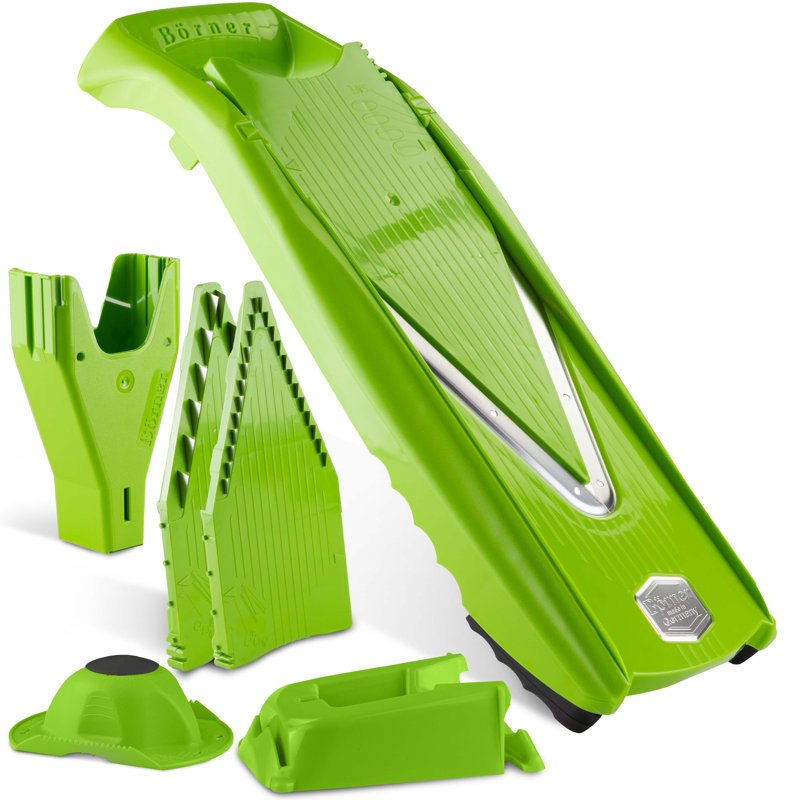Borner V-5 Power Line Mandoline, Professional Set, Green, Green