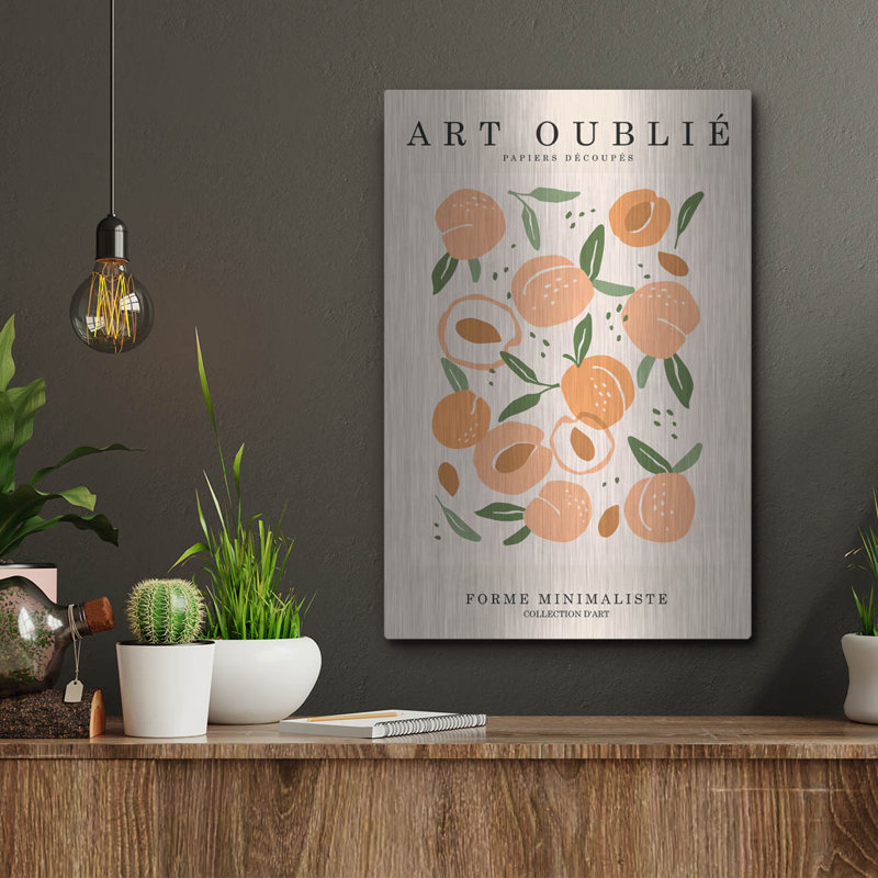 Mur de métal «Peachy» par Design Fabrikken, H 16 po x l 12 po