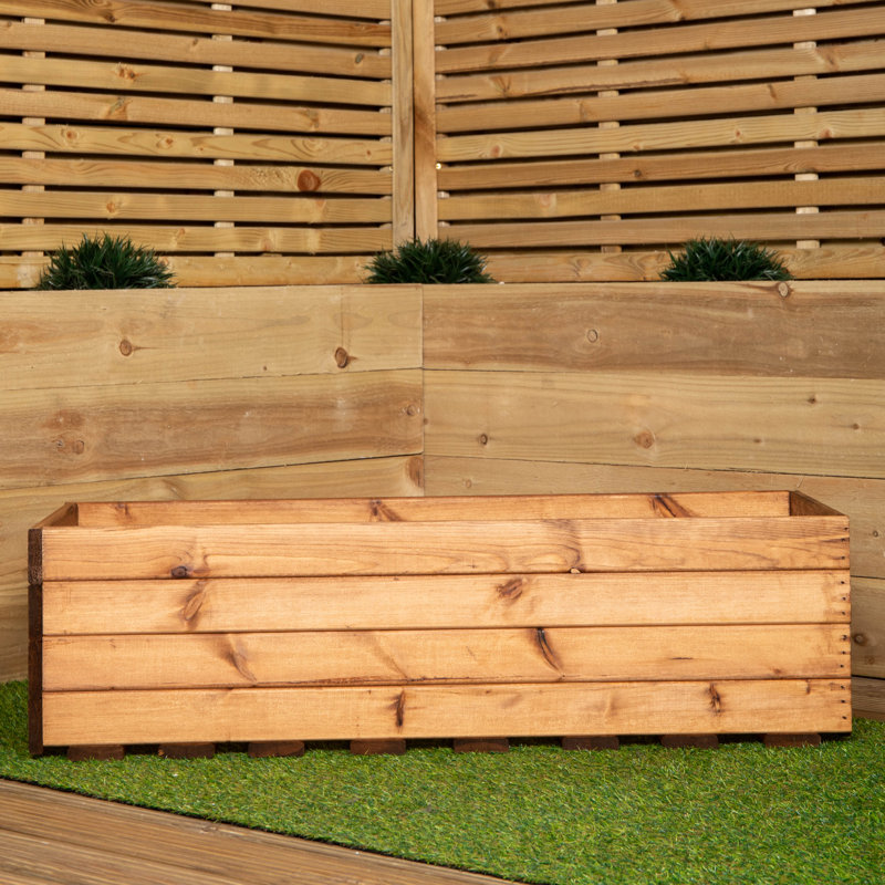 Caullin Wood Pot Planter