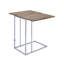 Table d'appoint chic - couleur chêne et plateau pliant / pivotant 12 po / 24 po à finition décorative pliante style rustique moderne