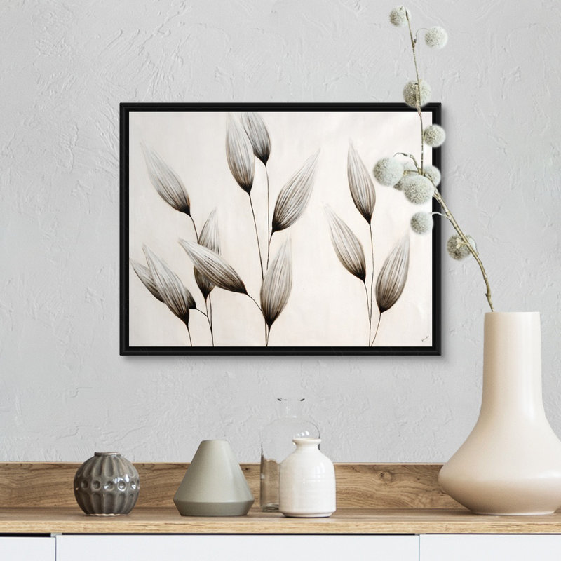 « Wheat Field II » par Sydney Edmunds-impression, H 18 po x l 22 po x P 1,75 po, Cadre noir