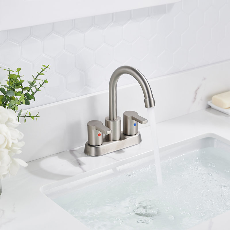 Timed Flow Tap with Waste, Brushed Nickel