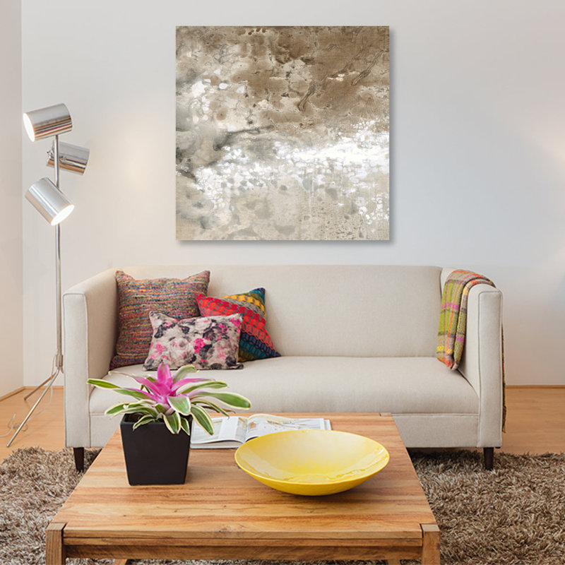 «Earthen II», reproduction sur toile, H 12 po x l 12 po x P 0,75 po, Pas de tapis, Toile tendue