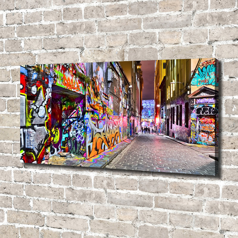 Colourful Graffiti - Wrapped Canvas Print