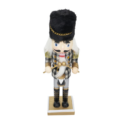 Festive Drummer Nutcracker with Classic Holiday Charm