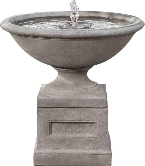 Aurelia Birdbath Fountain, Pietra Vecchia