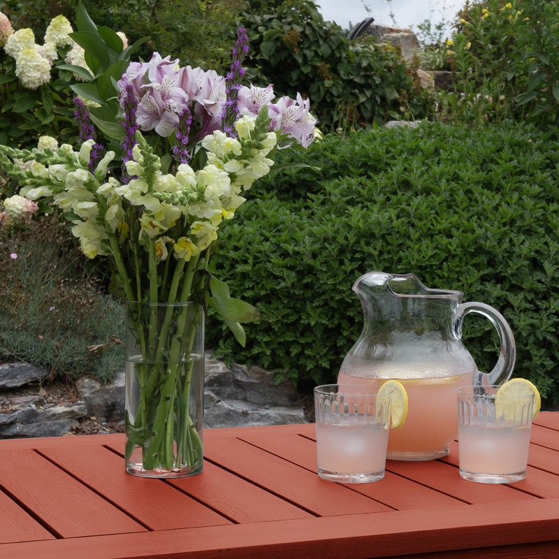 Table basse Arbnora, Rouge rustique