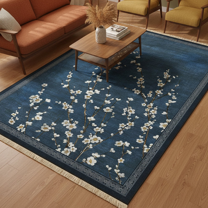 Tapis bleu Artisan Weavers Blossom Branch