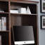 Nut-brown Rectangular Solid + Manufactured Wood desk-1667445852