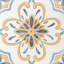Monastery 8" x 8" Patterned Italian Porcelain Floor and Wall Tile-125361094