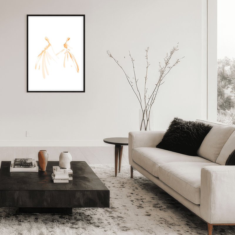 Classic Elegance Summer Sway by  - Painting, 16" H x 12" W x 2.375" D, Framed Canvas, Black