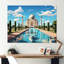 Art indien Taj Mahal Sunshine - art mural indien-24791419-24791396