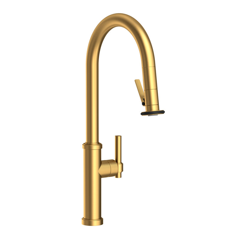 Pull-Down Kitchen Faucet - Trigger Spray, Satin Bronze (PVD)
