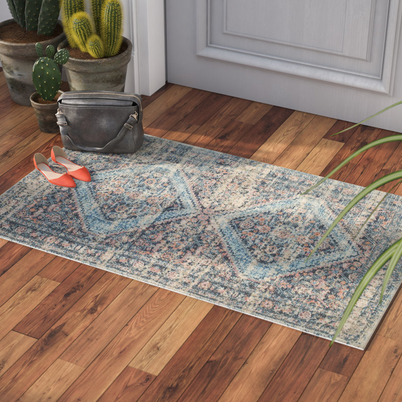 Tapis de performance géométrique tissé à la main Amanda, Rectangle 4 pi x 6 pi