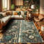 Machine Printed 152cm X 76cm Area Rug