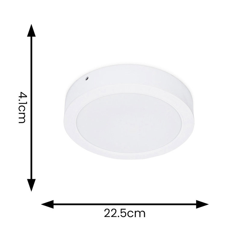 Clementie Plastic LED Flush Mounted Sconce, Natural