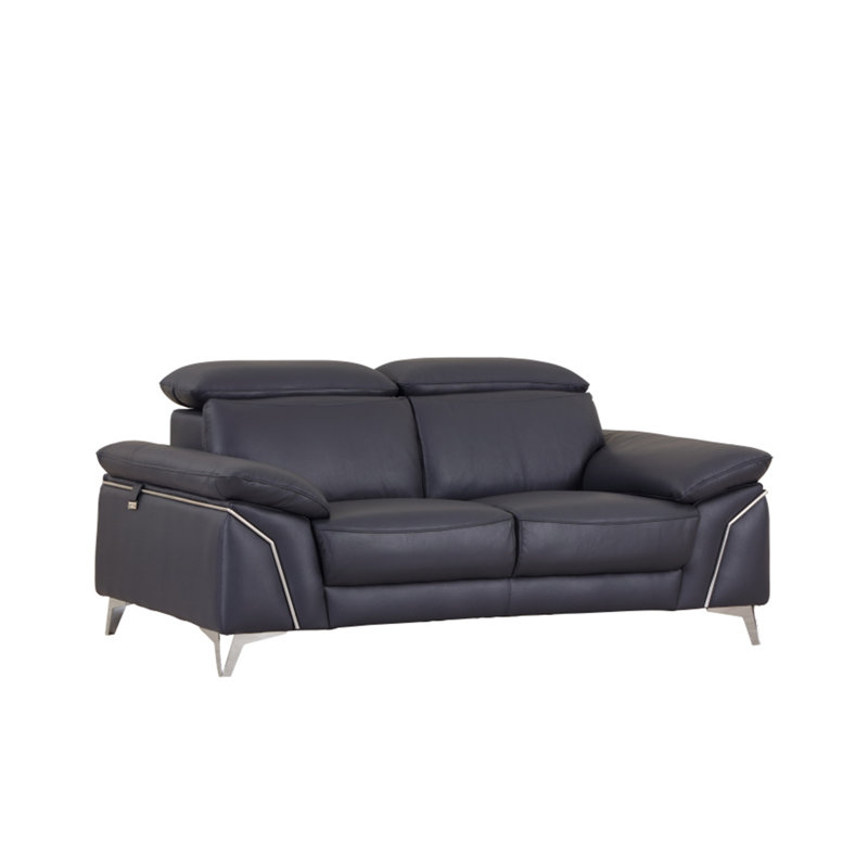 Causeuse en cuir italien Global United, Marine