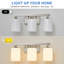 Éclairage pour salle de bain 3 lumières nickel brossé argenté-463825761