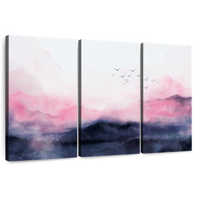 Avery Pink Horizon Abstract