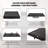 Massaging Zero Gravity Adjustable Bed with 14" Memory Foam Mattress - Wireless Remote-155688376