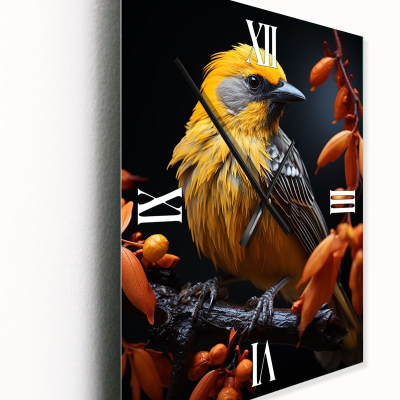 Horloge murale moderne Bird Wings Of Majesty, H 28 po x l 12 po x P 1 po