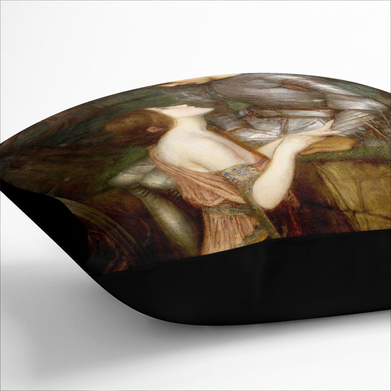 Lamia Scatter Cushion with Filling, 55cm H x 55cm W x 20cm D, Black