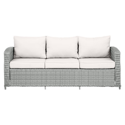 Purwokerto 198cm Wide Outdoor Reversible Patio Sofa with Cushions