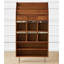 Vitrine 29,84 "en bois massif brun standard