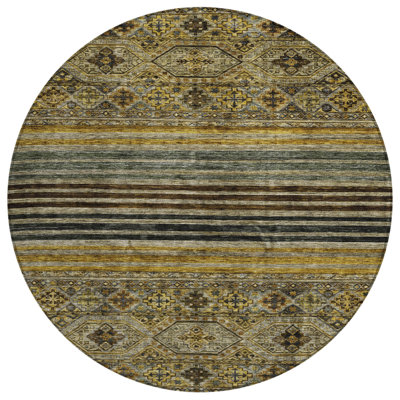 Tapis rond lavable intérieur 8 pi